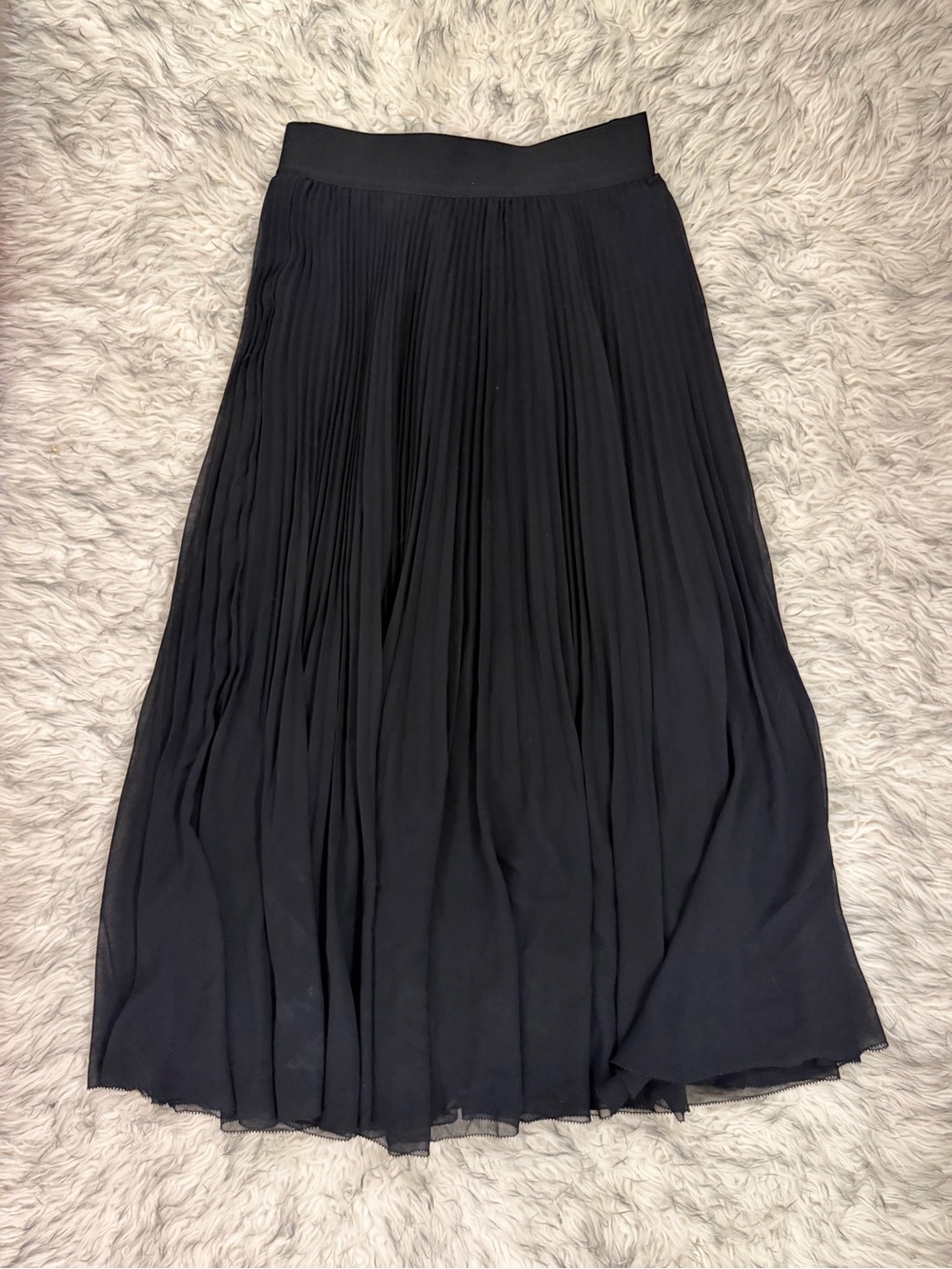 Wilfred Twirl Pleated Skirt - Black